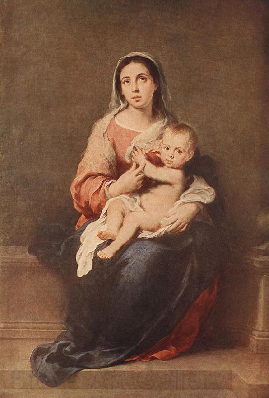 MURILLO, Bartolome Esteban Madonna and Child eryt4 Spain oil painting art
